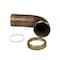 Everflow Slip Joint Waste Bend for Tubular Drain Applications, 22GA Brass 1-1/2"x12" 21912 - alternate 2